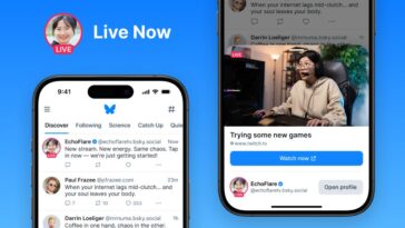 Bluesky is testing a 'live now' feature with streamers and the NBA