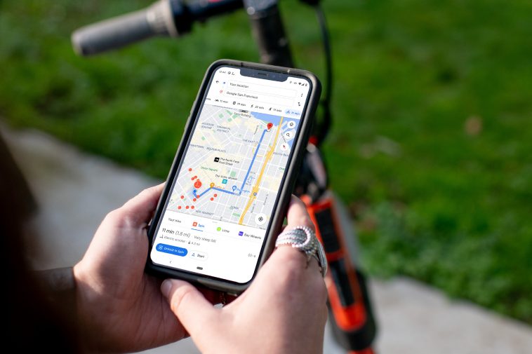 Google Maps will show you the nearest available Spin e-bike or scooter