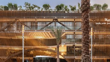 Biophilic Belgian Pavilion features futuristic sustainable design