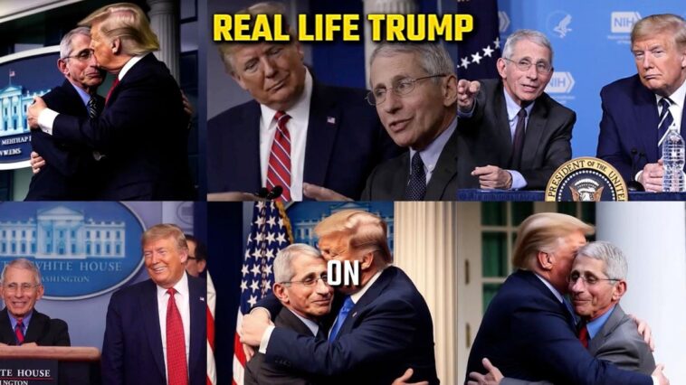 DeSantis Pushes Video With Fake AI Photos Showing Trump Hugging Fauci