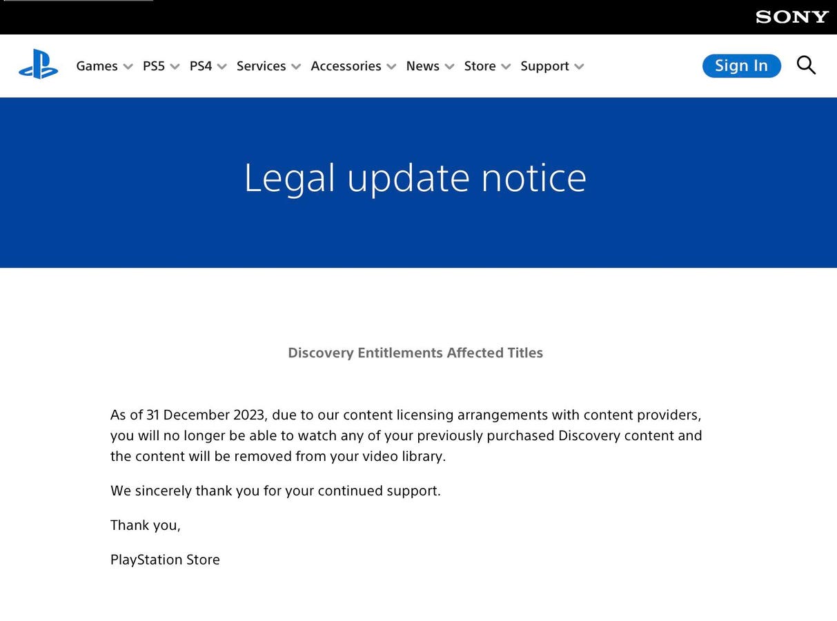 PlayStation Store To Shed More Than 1,200 Purchasable Titles - With No Refunds