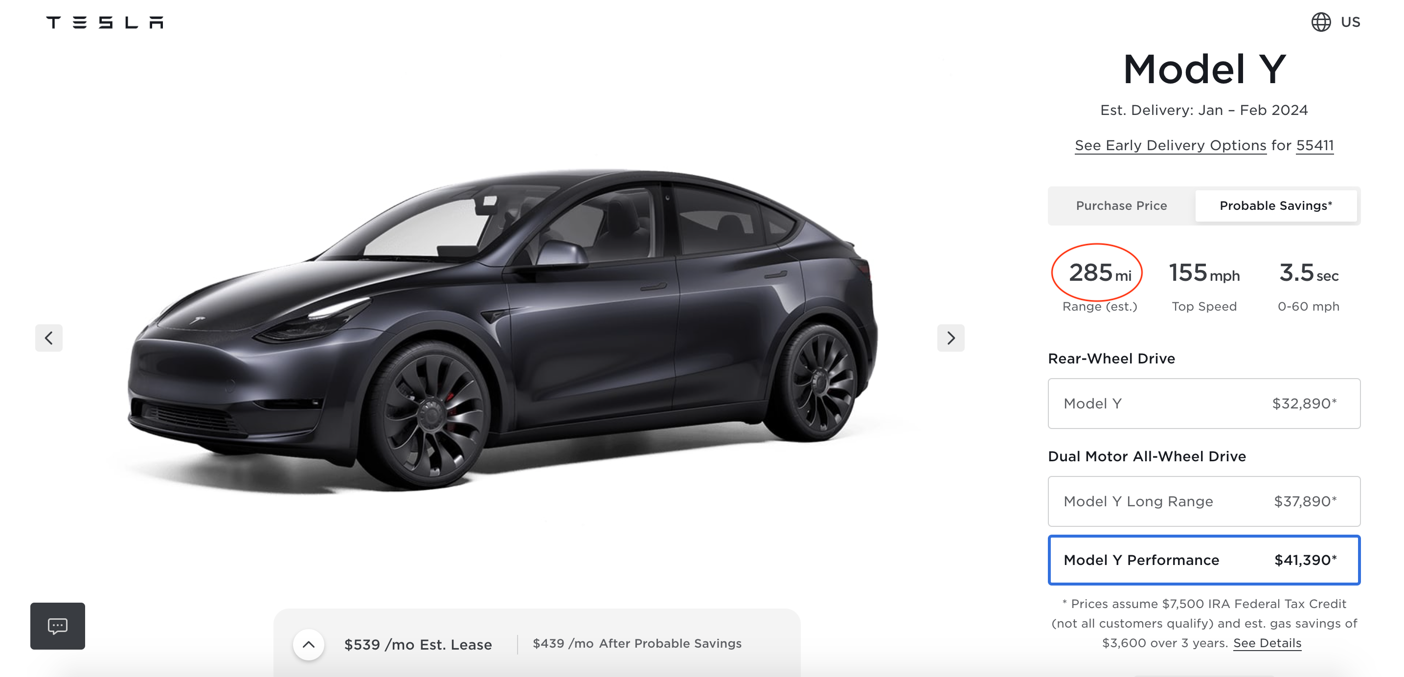 Tesla lowers Model Y range estimates by around 20 miles