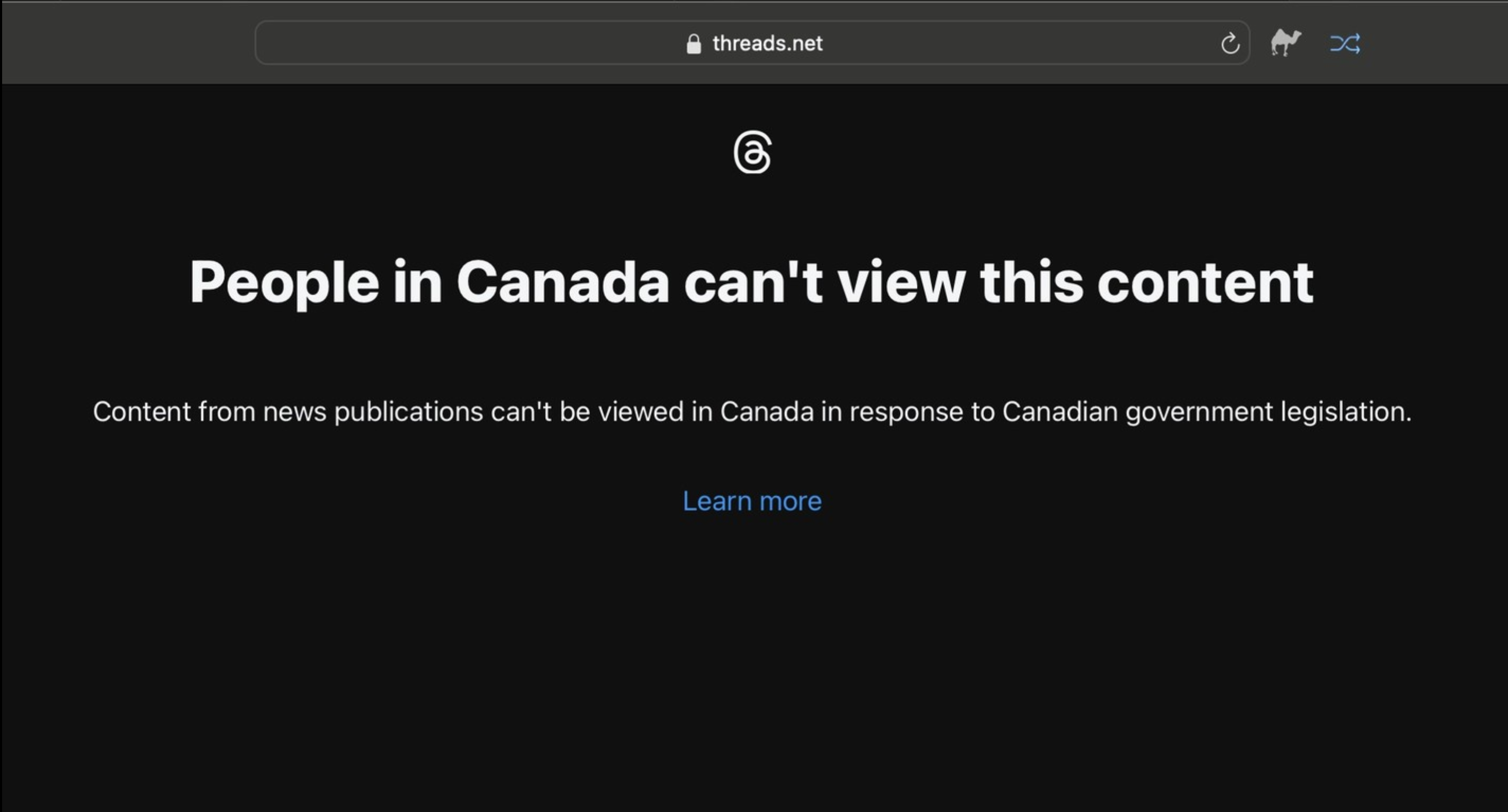 Meta says a bug briefly blocked news for Canadian users on Threads