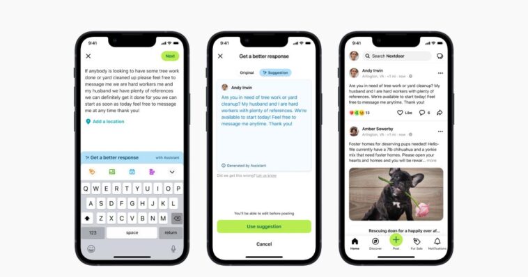 Nextdoor is using a generative AI to encourage users to ‘rephrase’ mean posts | Engadget