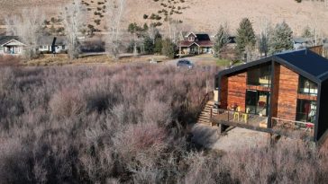 Nordic house in the mountains explores economic green