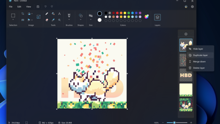 MS Paint just got two killer features for a '90s graphics editor