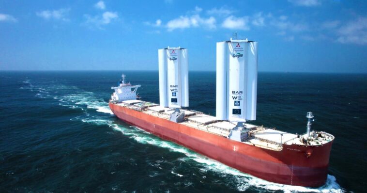 Hard sail test hits the high seas, aiming to reduce cargo ship emissions by 30 percent | Engadget