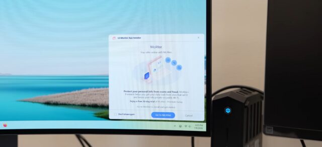 Microsoft Slams LG Over McAfee Ads on Windows Monitors Microsoft Slams LG Over McAfee Ads on Windows Monitors