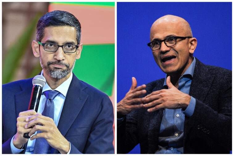 Where Do Google and Microsoft Stand in A.I. Race? CEOs Dish Out On Earnings Calls