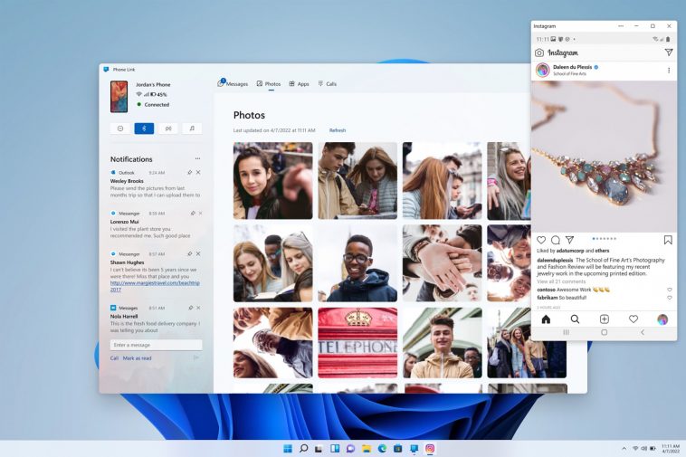 Windows' revamped phone sync app puts Android notifications up front