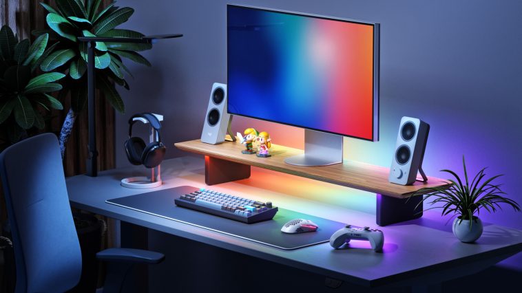 Nanoleaf Monitor Stand: All-in-One RGB Desk Light Nanoleaf Monitor Stand: All-in-One RGB Desk Light