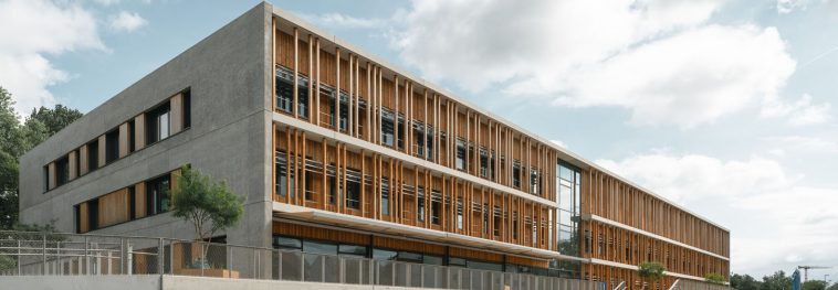 Chemistry building at University of Munich built with wood